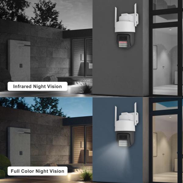 Smart Wireless Night Vision Waterproof WIFI PTZ CCTV IP Network Camera With Audio Waterproof Home Dome Security Camera