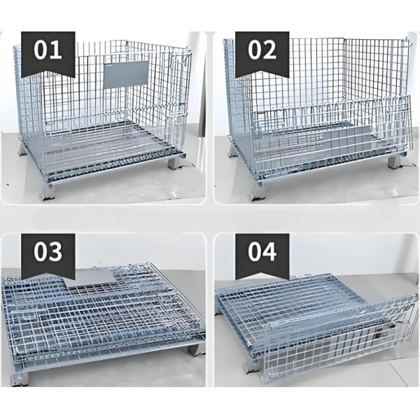 Stackable Wire Mesh Storage Cage 1200x800x1000mm Hot-Dip Galvanized High Stack Stack Up