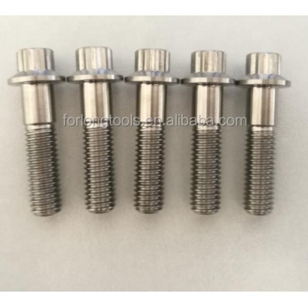 Estándar ISO Zinc acabado de acero y titanio Gr5 12 PT BBS tornillos de borde dividido M7 x 32 mm M8 * 32 mm para aplicaciones automotrices