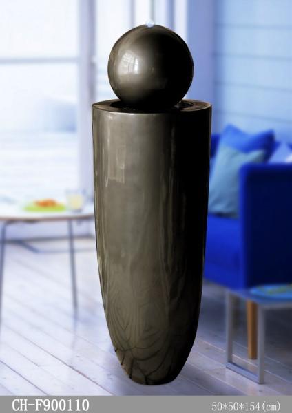 Fiberglass 154cm Led Light Indoor Water Fountain