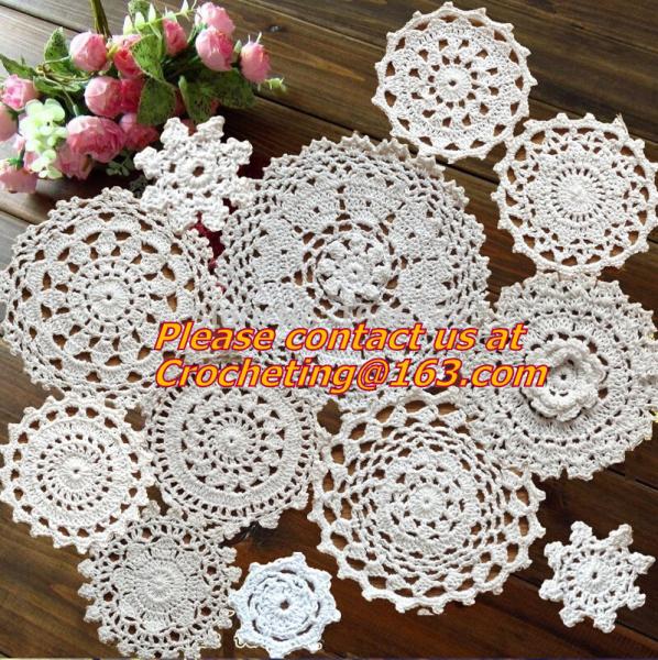 Handmade crochet Pure manual processing wool woven mat cup mat, handmade cup mat