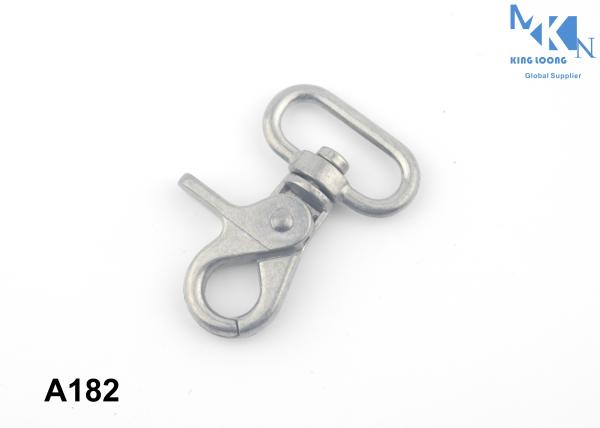 Decorative Metal Swivel Clasps 9mm , Metal Bag Accessories Swivel Clips For Handbags