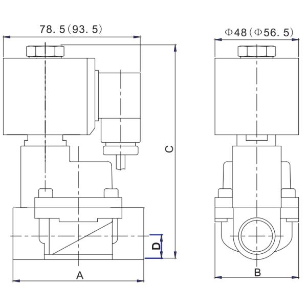 1/2'' 3/4'' 1'' Stainless Steel Fountain Solenoid Valve IP68 Underwater