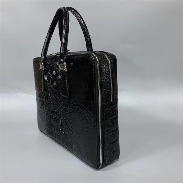 Authentic Exotic Crocodile Skin Businessmen Briefcase Large Working Purse Genuine Real Alligator Leather Male Purse