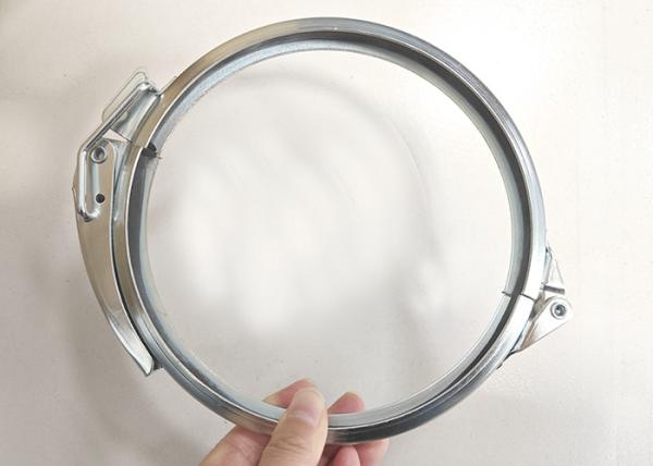 180mm Round Quick Release Duct Clamps Air V Band Ventilation Flange Clamp