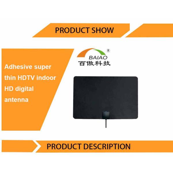 50 Mile Range 4K Hd Digital Tv Antenna Amplified Ultra-Thin Indoor Plate