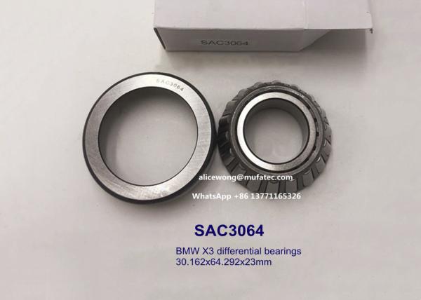 SAC3064 BMW X3 automotive differential bearings tapered roller bearings 30.162x64.292x23mm