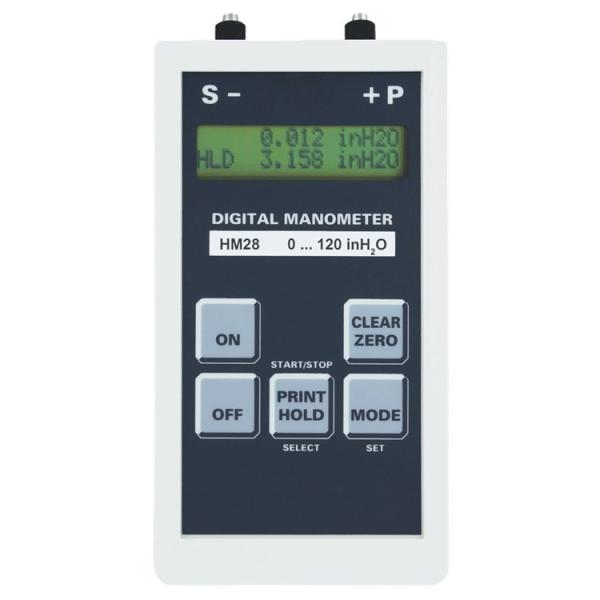 нержавеющая сталь 18/8 манометра HM28D3C30000 7kPa Handheld цифров