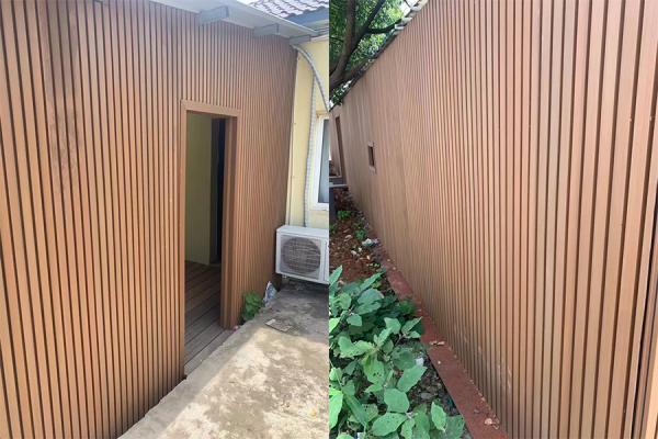 WPC Wall Cladding Plastic For Outdoor Co Extruded Uv Resistant
