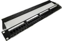RJ45 noir 1U 19