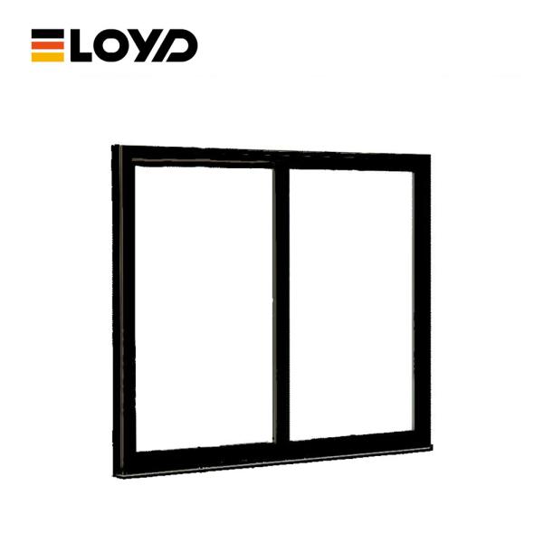 Ventana corredera de aluminio de tres vías para grandes aberturas