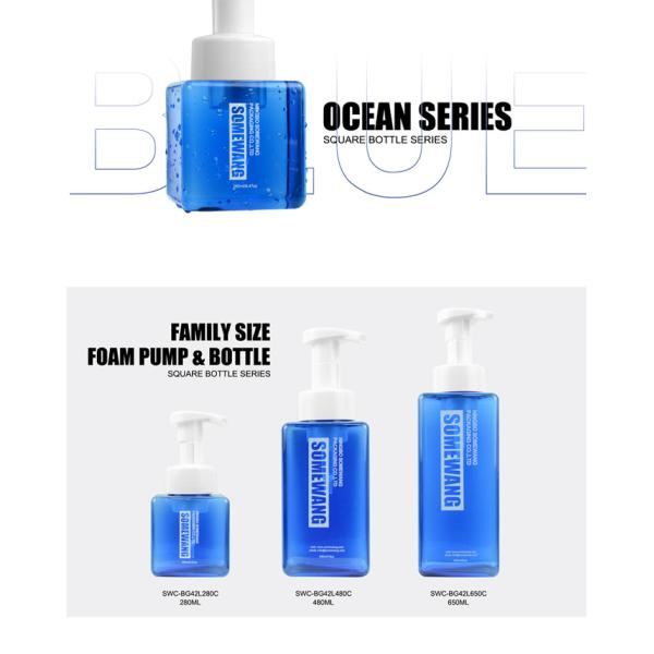 Контейнеры Skincare бутылки пены сыворотки насоса 40ML 60ML 80ML PETG косметические