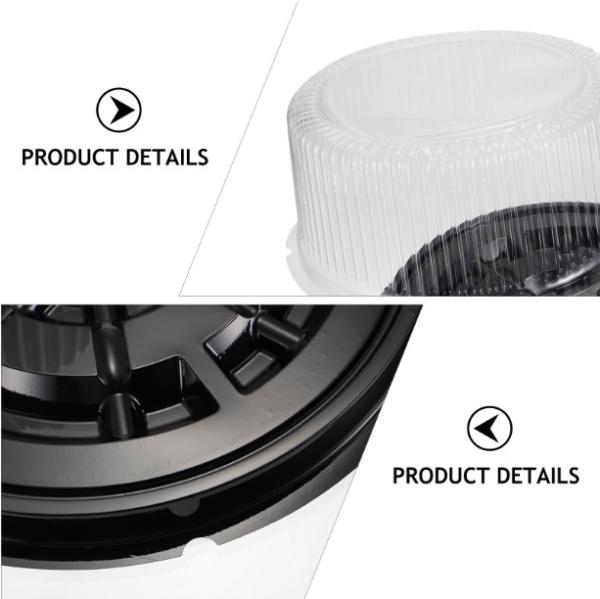 10-11 Plastic Disposable Cake Containers Carriers With Dome Lids And Cake Boards Cake Carriers For Transport