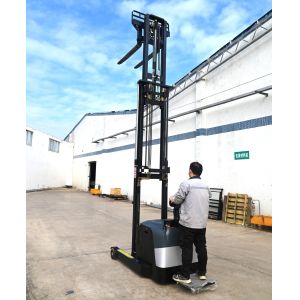 ISO Approved Walkie Electric Reach Truck , Fully Electric Pallet Stacker 2 Ton