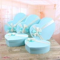 Boîte cadeau personnalisée en forme de cœur pour mariage cadeau d'anniversaire boîte en papier d'emballage