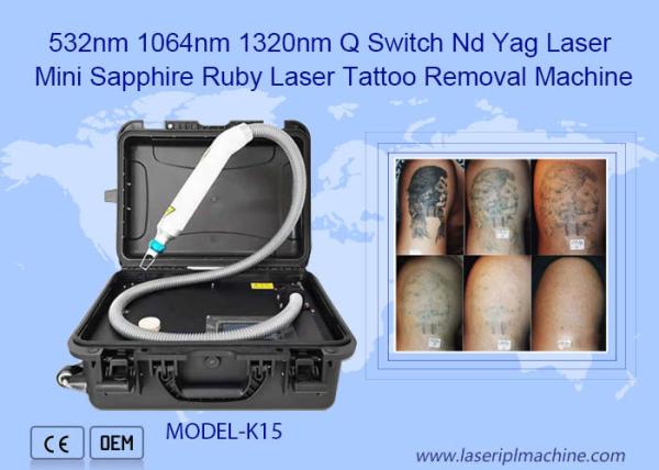 máquina da remoção da tatuagem do laser do Nd Yag do interruptor de 532nm 1064nm 1320nm Q