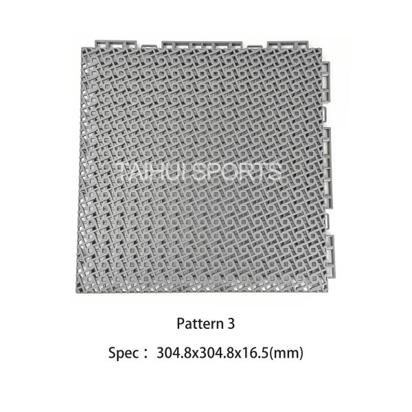 Hot Selling Innovate Multi-Use Suspended Assembled Floor Plastic Decking for Basketball & Sports Court Plain Surface Texture