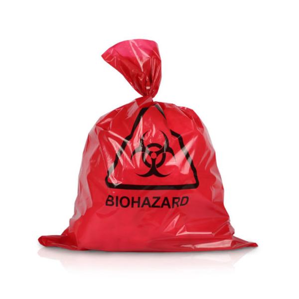 Supplier Red Biohazard Disposable Waste Bag for Medical Infectious Waste
