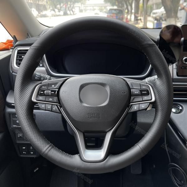Hand Stitched PU Leather Steering Wheel Cover for Honda Accord 10 Insight 2018 2019