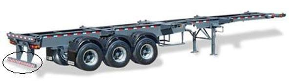 13 Meters Gooseneck Flat Bed Semi Trailer Container Chassis For Transport