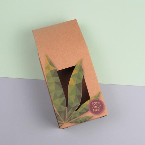 Custom Cowhide Kraft Paper Bag with Handles 10x8 Inches Recycled Material