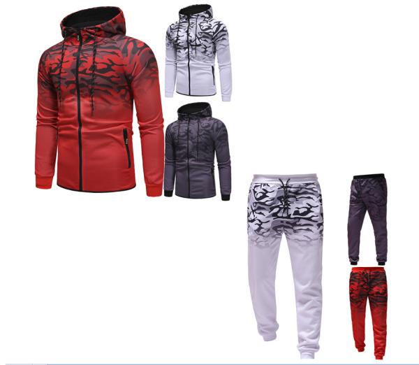 High Quality Custom polyester Fabric Sublimation Mens Slim Fit Hoodies Street Tracksuit