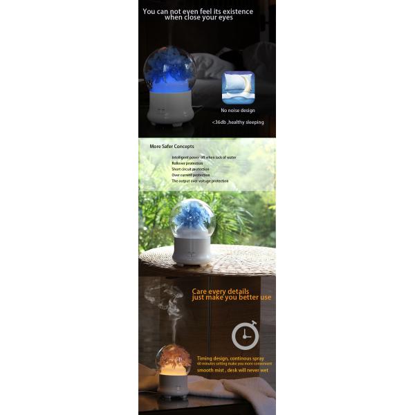 Slim 20ml/H Aroma Oil Diffuser 100ml Cool Mist Large Room Office