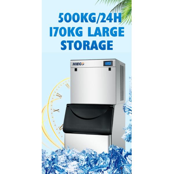 500Kg Cube Maker Industrial Ice Cube Making Machine For Fish Fresh Keeping
