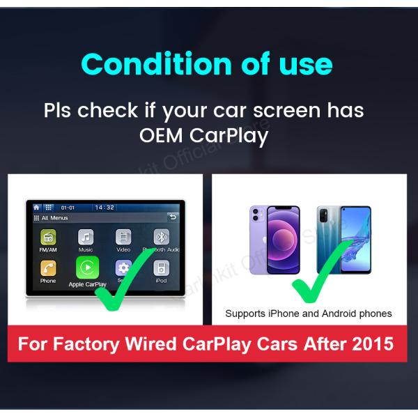 CP2A Wireless Android Auto Apple CarPlay Dongle Auto Connect Adapter