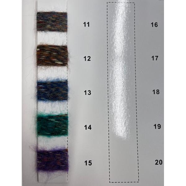 1/2.8NM 72% Polyester 4% Wool 24% Acrylic Fluffy Spray Yarn For Knitting