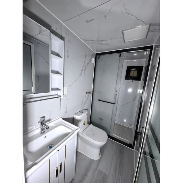 Quick Installation Double-Wing Insulated Expandable Container House with Galvanized Steel Frame for Construction Sites