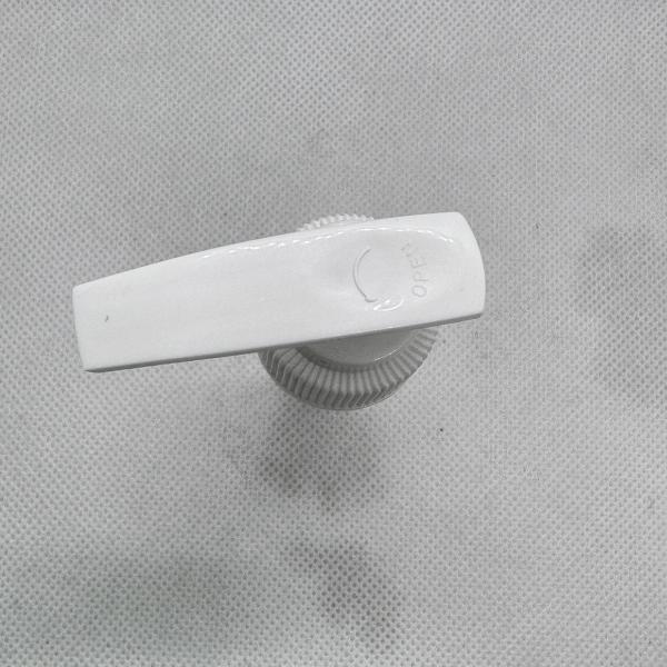 Bomba dispensadora de gel de limpeza de cor amarela com gola transparente tamanho 33/410