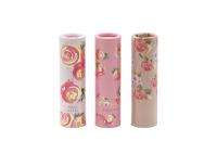 tubos de papel amigáveis do batom de 3.5g Eco com teste padrão de flor