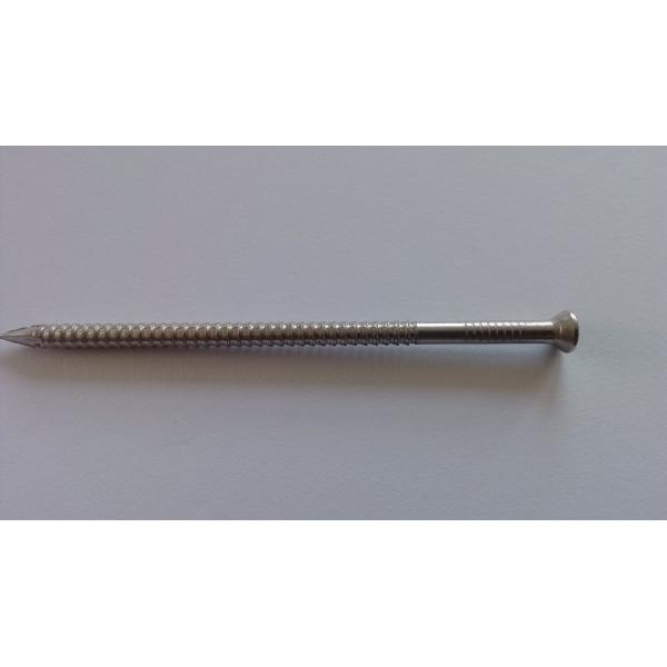 Annular Ring Shank Deck Nails , Stainless Steel Ring Nails For Decks And Docks