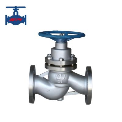Valva de pistão de flanges de aço fundido para controlo de fluidos médios de alta temperatura