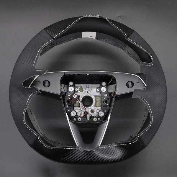 Customized High Quality PU Leather Steering Cover For Tesla Model 3 2023 2024