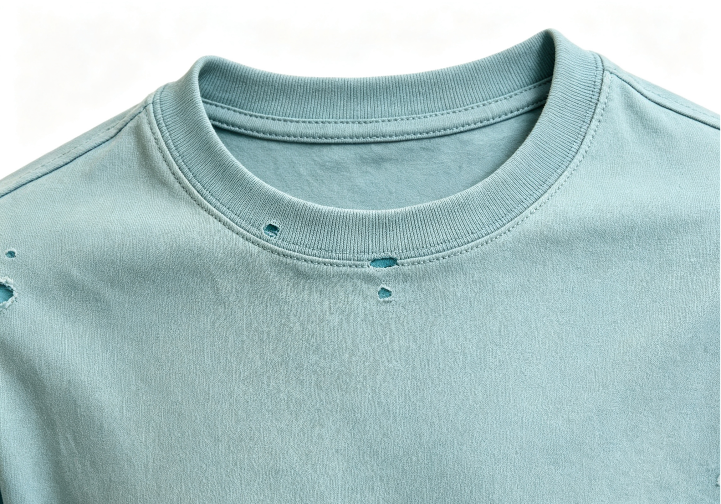 400GSM Basic Crew Neck Tee Streetwear Cotton Crew Neck T Shirt Gradient Wash
