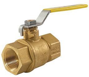 2 Piece Full Port Thread Connection 600WOG Brass Material Ball Valve with Side Tap