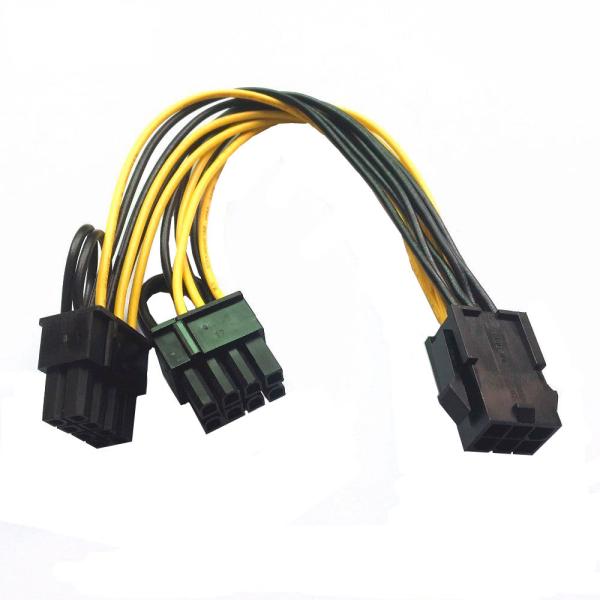 Electronic Gpu 6pin To  8pin Dual Pcie Pci Ribbon Cable  High speed