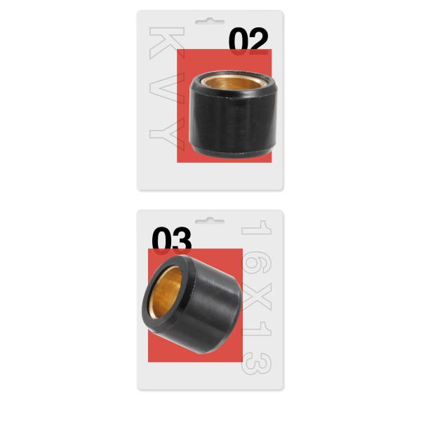 16x13mm 6g Scooter Weight Roller Set for DIO-50C KVY Manufacturers Variator Roller Weights