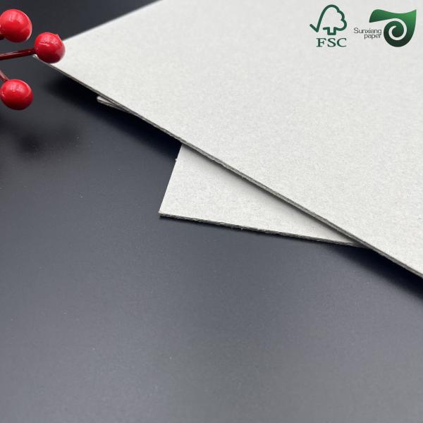 FSC Certified 1.5MM High Stiffness Glossy Colorful Laminated Grey Board For Gift Boxes
