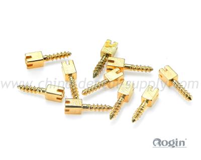 Cargo dental chapeado dourado do parafuso/Pin no volume, parafuso do implante dental do dente