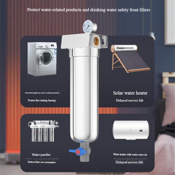 Filtro de sedimentos de acero inoxidable para agua potable de 40 micras para el hogar