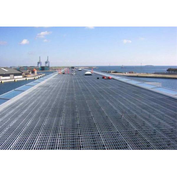 Galvanized Industrial Steel Grating , Stainless Steel Walkway Grating