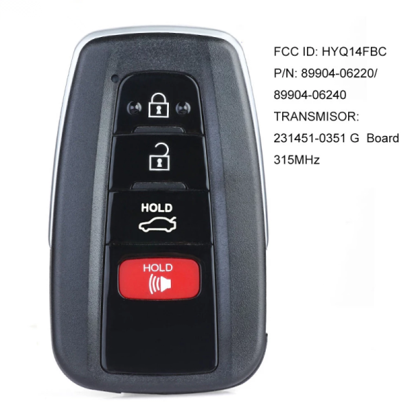 Original BYD E9 New Remote Car Key 434MHz ID46 Chip FCCID K2TF4-22C F4H 1925F8E1