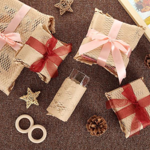 Black Craft Brown Paper Roll Honey Comb Paper Roll Honeycomb Packing Brown Paper Crafts for Gift Wrapping PaperRoll