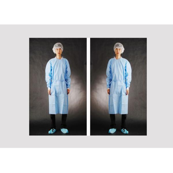 Breathable Medical Isolation Gowns , Disposable Theatre Gowns SMS Material