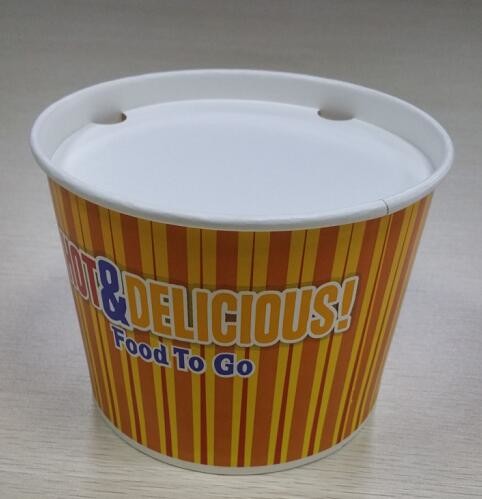 Logo Customized Chicken Bucket Take Out Containers , Disposable Lunch Boxes