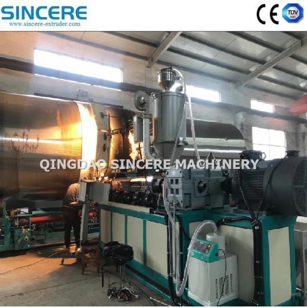 Diameter 200mm-4000mm Spiral Pipe Extruder Winding Pipe Extrusion Line