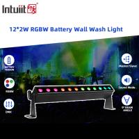 Projecteurs muraux à LED alimentés par batterie IP20, 12x2W, 0,5m, 4 en 1, pour scène